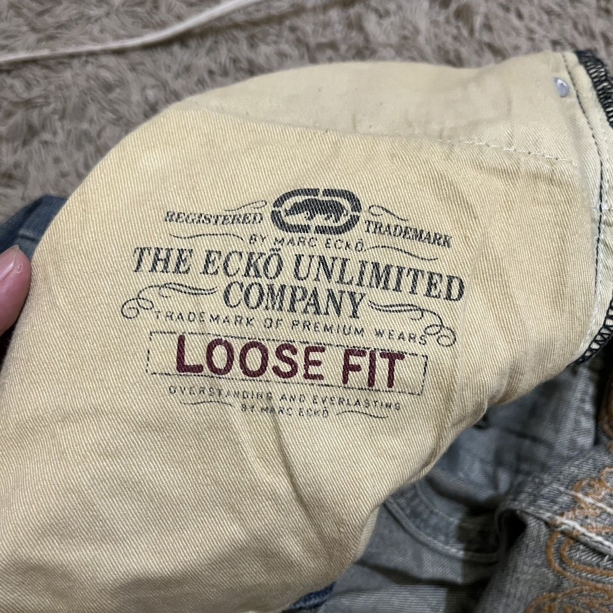Ecko Unltd. 2000's Ecko Unltd. "Just Salvation" Baggy Denim Pants Size US 35 - 17 Thumbnail