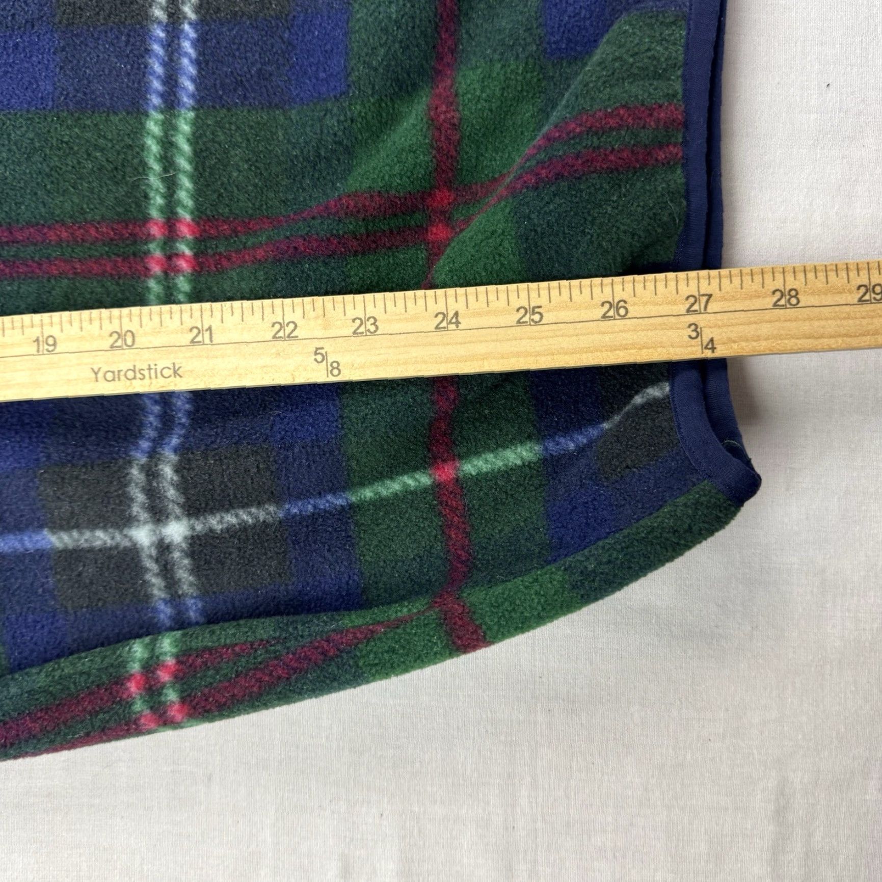 Nautica VINTAGE Nautica Fleece Pullover Jacket Mens Adult Medium Plaid 90s Green Nautica Size US M / EU 48-50 / 2 - 6 Thumbnail