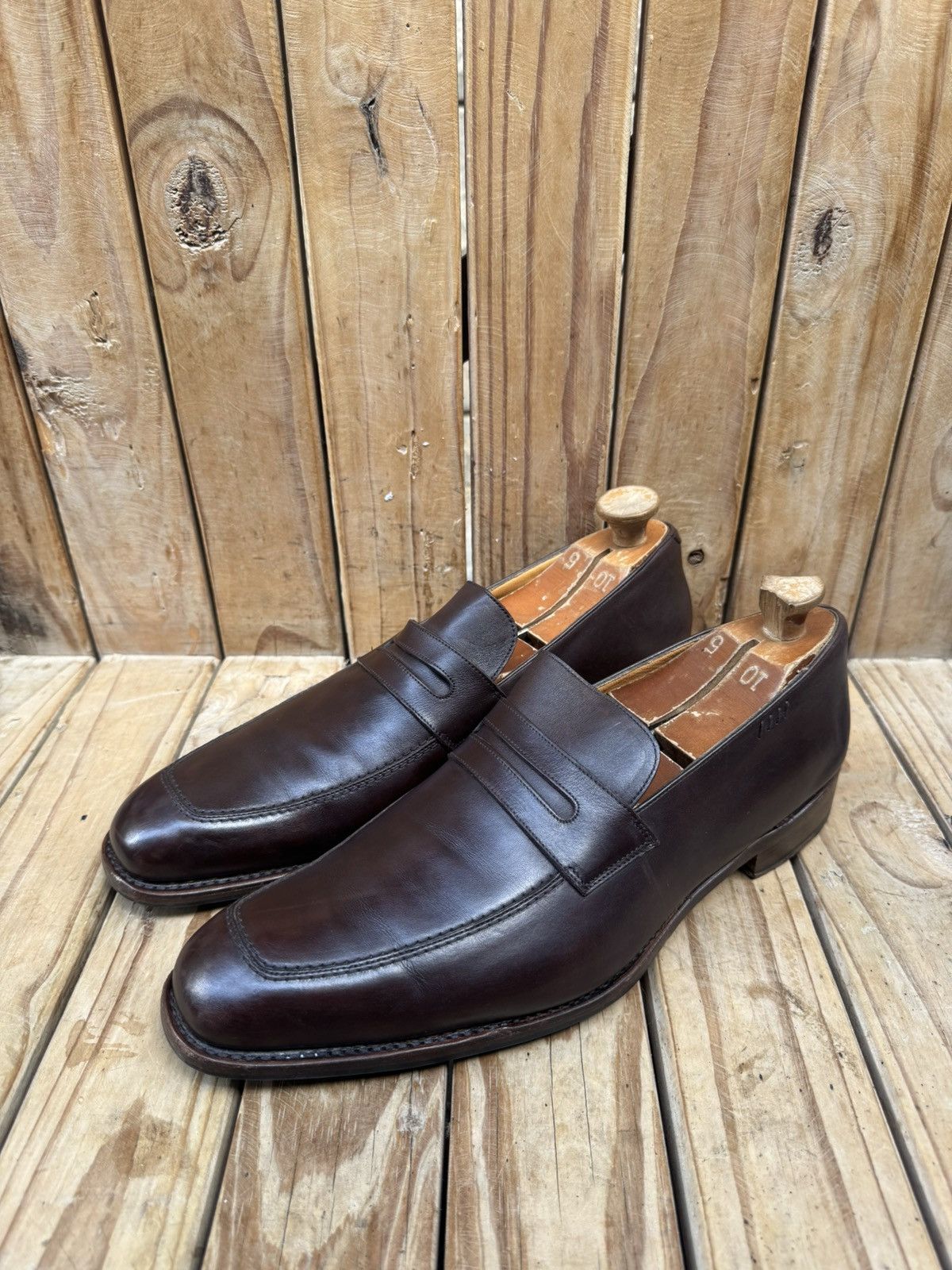Paraboot Paraboot Men’s Penny brown Leather Loafers Uk 9.5 H US 10.5 Size US 10.5 / EU 43-44 - 6 Thumbnail