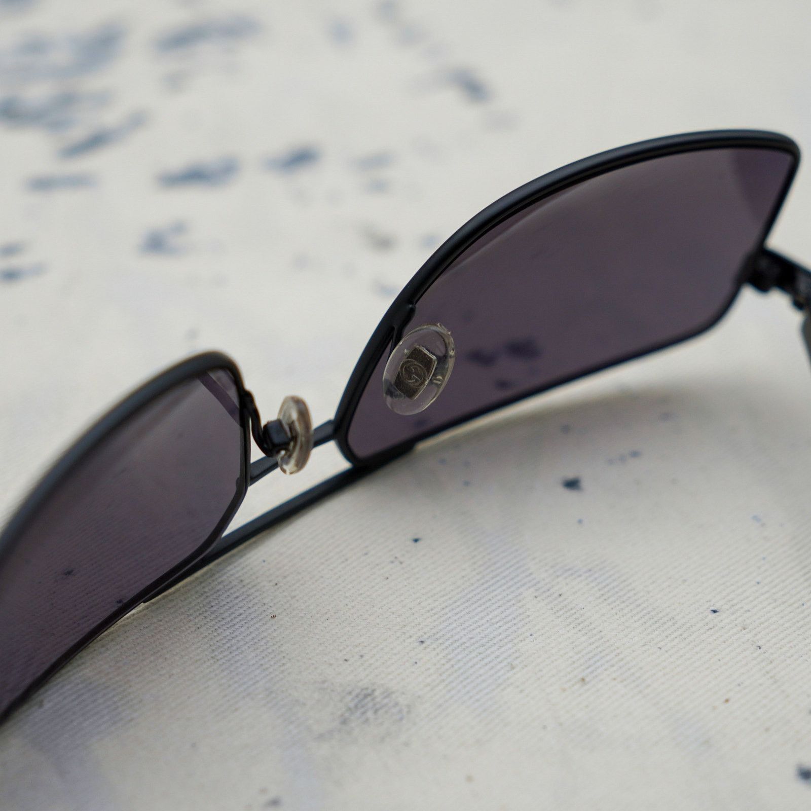Gucci Vintage gucci gg 1950 tinted lens rectangular sunglasses Size ONE SIZE - 8 Thumbnail