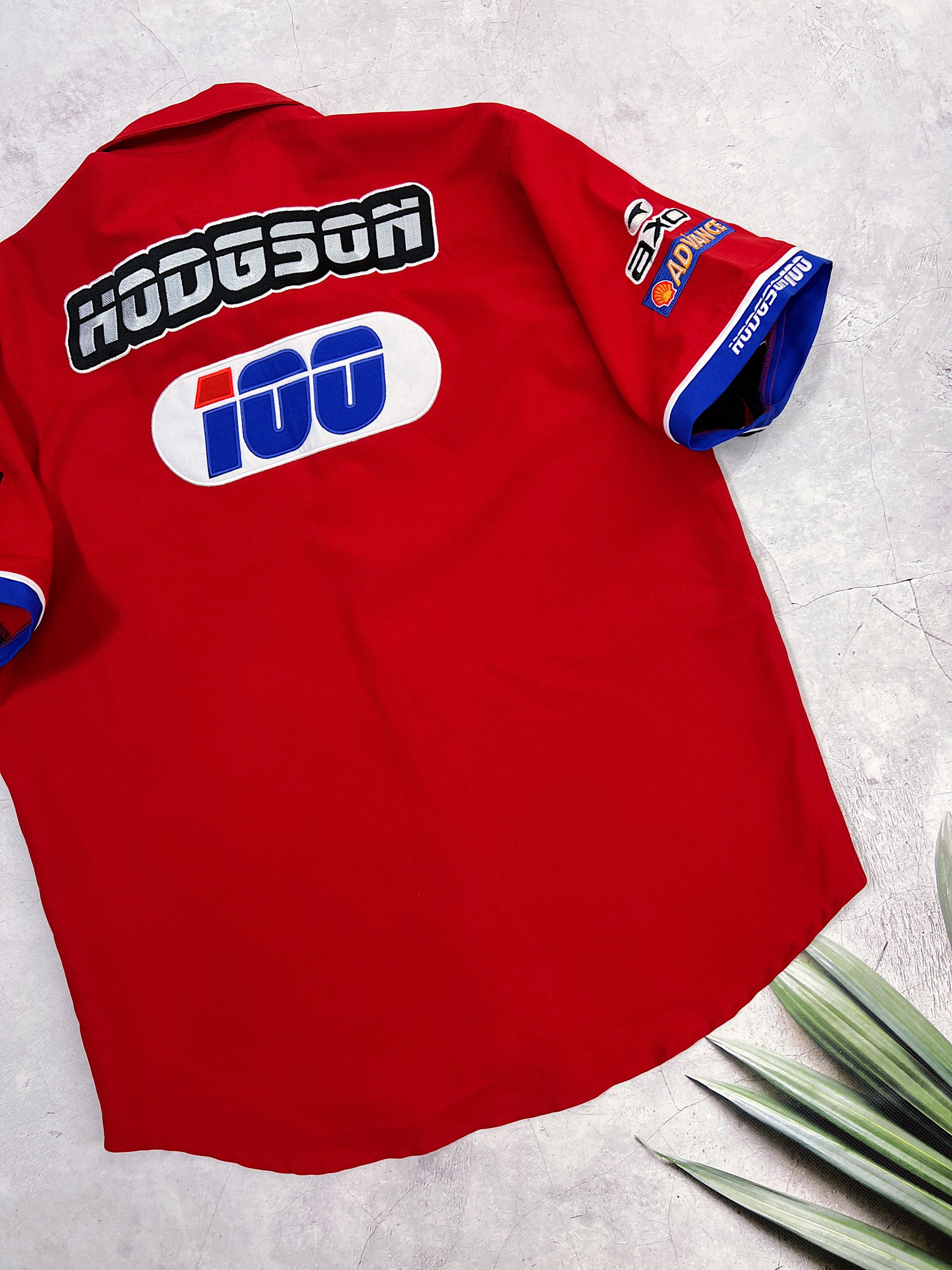 Other Neil Hodgson 100 Racing Shirt Moto GB Suomy HM plant AXO Size US L / EU 52-54 / 3 - 13 Thumbnail