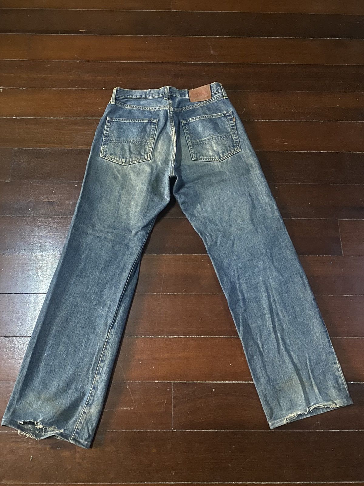 Edwin Fire vtg EDWIN 505 type wide leg selvedge great faded Size US 32 / EU 48 - 11 Thumbnail