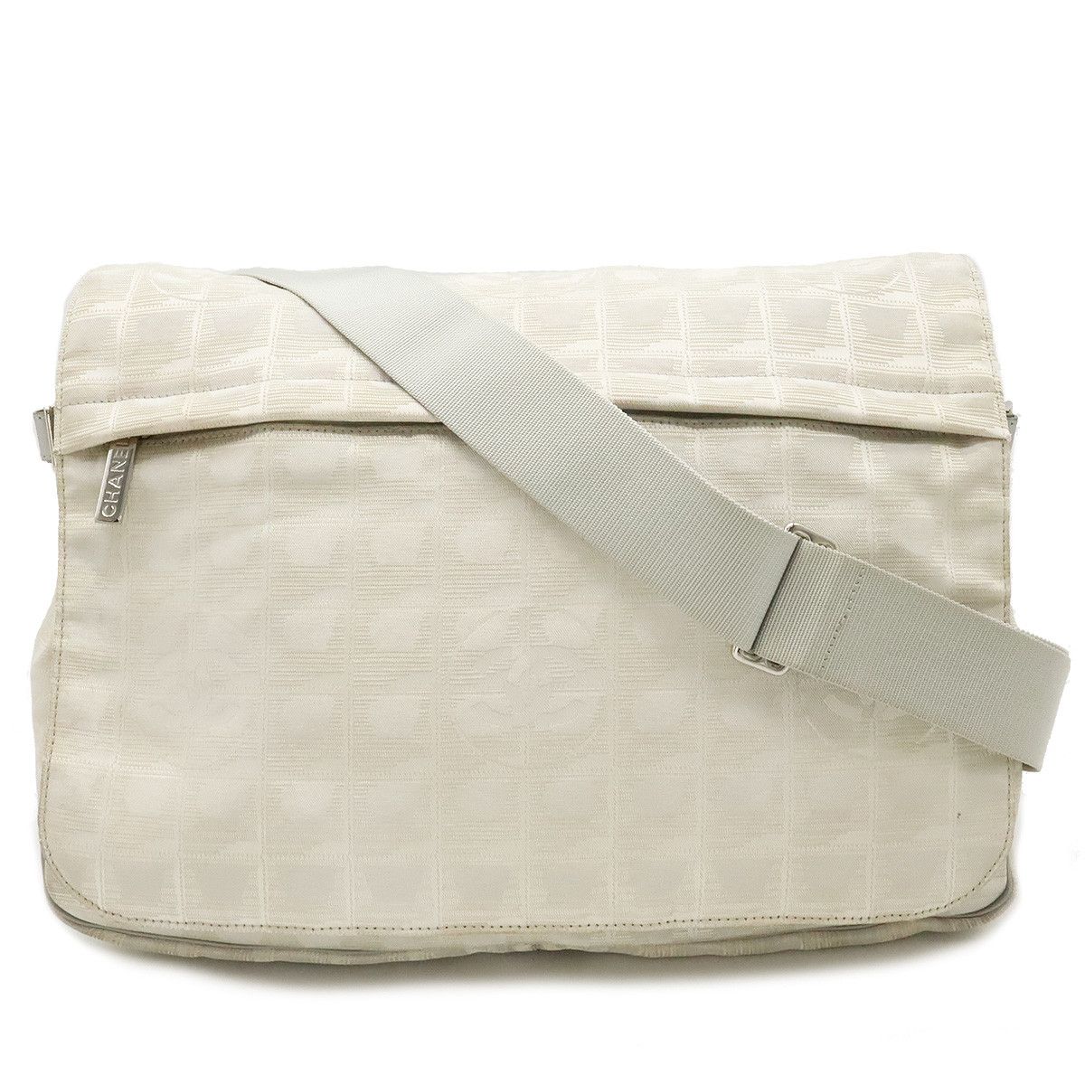 Chanel Chanel Chanel New Travel Line Messenger Bag A29348 Canvas Crossbody Bag A29348 in Very Good Condition Size ONE SIZE - 1 Thumbnail