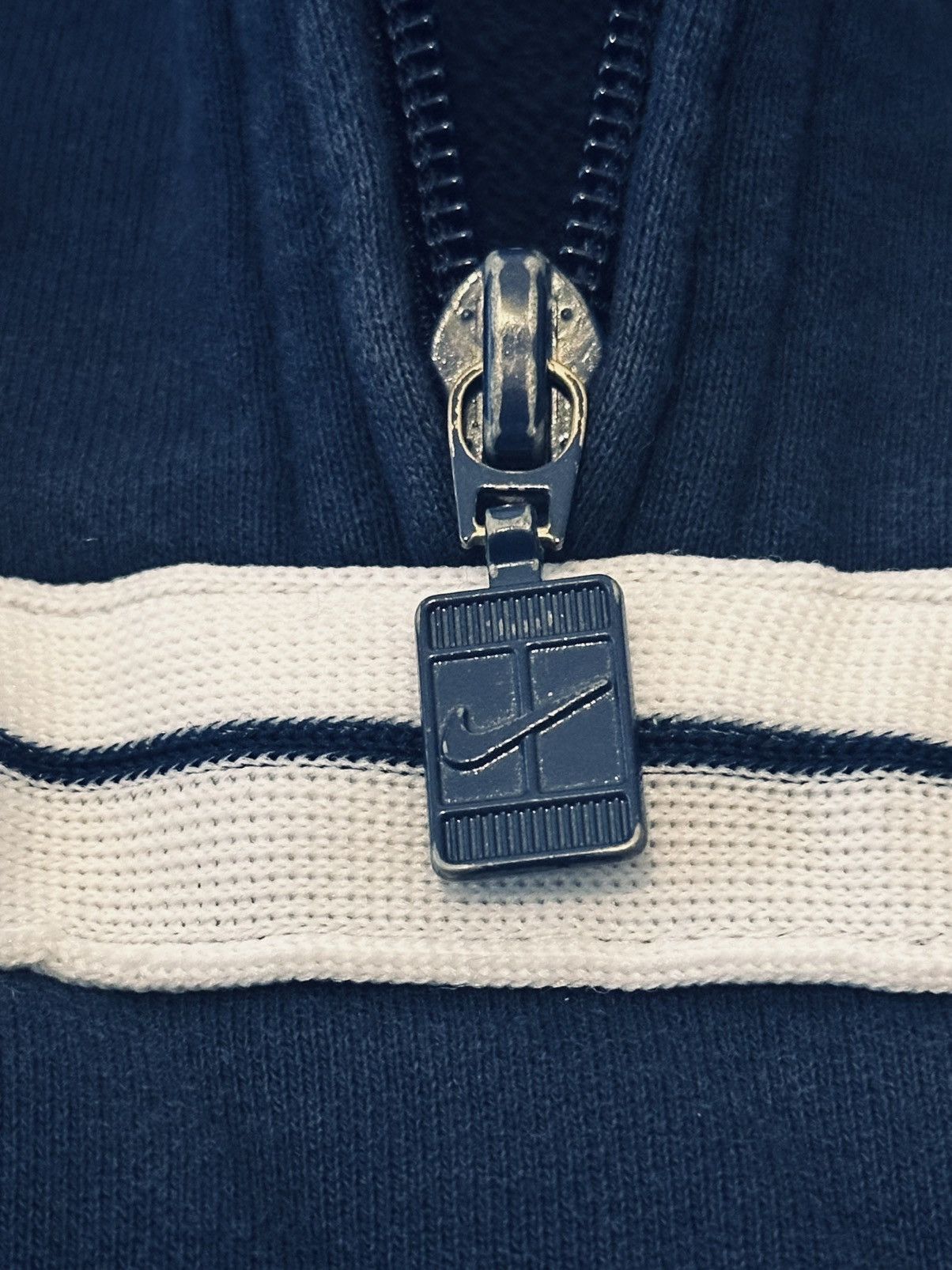 Nike Navy/White 1992 Nike Court Heritage 1/4 Zip Jacket- Size Lg Size US L / EU 52-54 / 3 - 4 Thumbnail