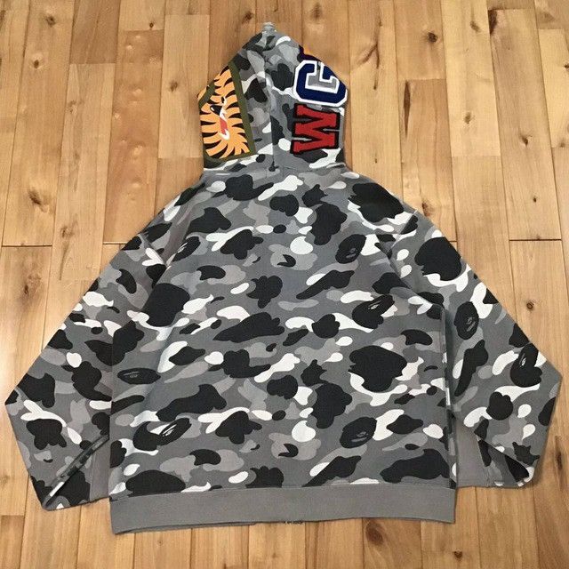 Bape × Nigo NFS limited BAPE camo shark full zip hoodie a bathing ape Size US M / EU 48-50 / 2 - 2 Thumbnail