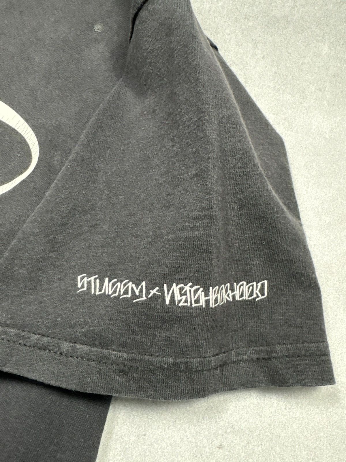 Neighborhood × Stussy Stussy x Neighborhood Script Logo T Shirt Black Vintage Fade Size US M / EU 48-50 / 2 - 6 Thumbnail