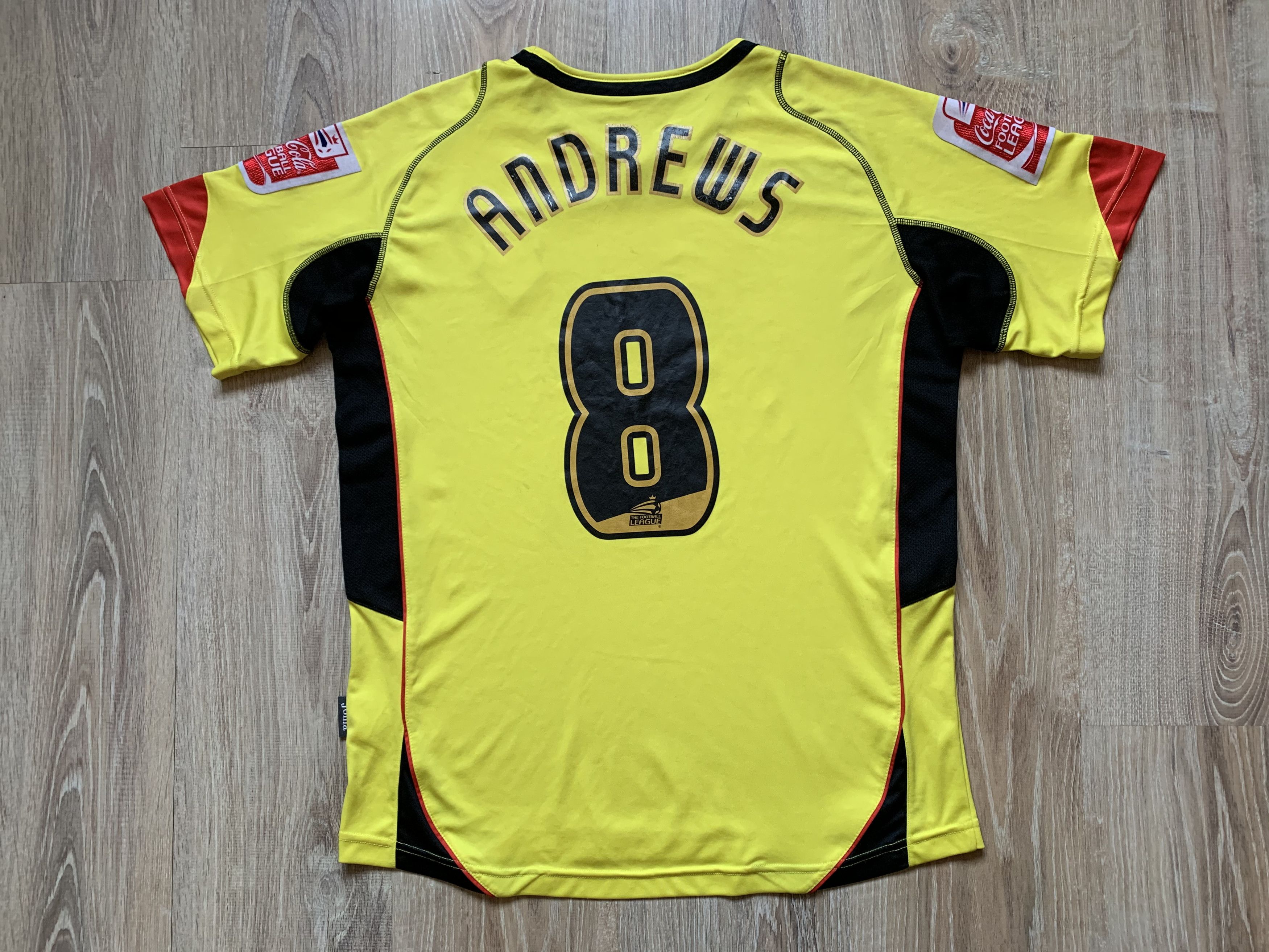 Joma × Vintage Rare Watford Joma Home Andrews #8 2009-2010 Size US M / EU 48-50 / 2 - 2 Thumbnail