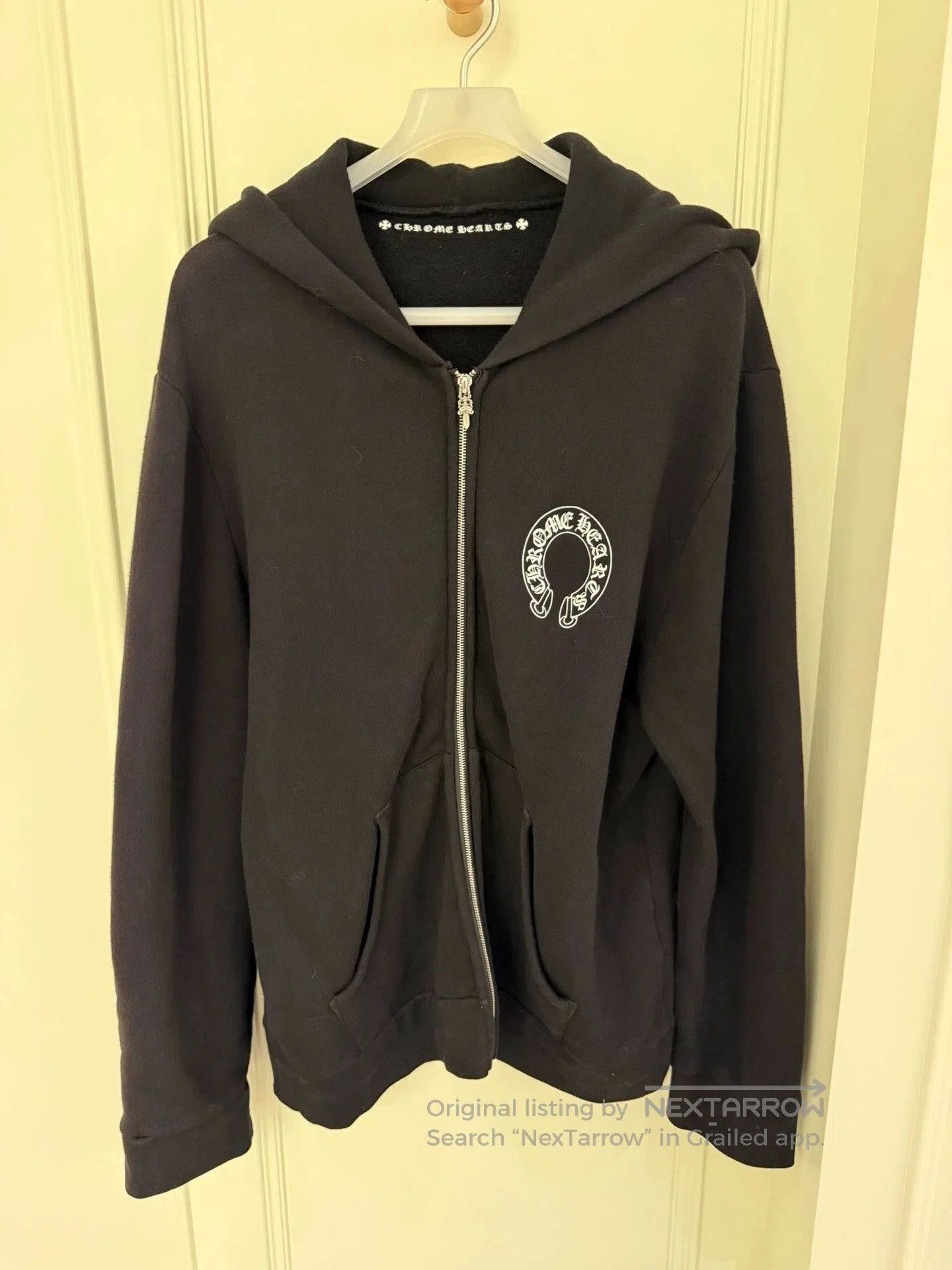 Chrome Hearts chrome hearts black zip hoodie with floral design. Size US XL / EU 56 / 4 - 4 Thumbnail