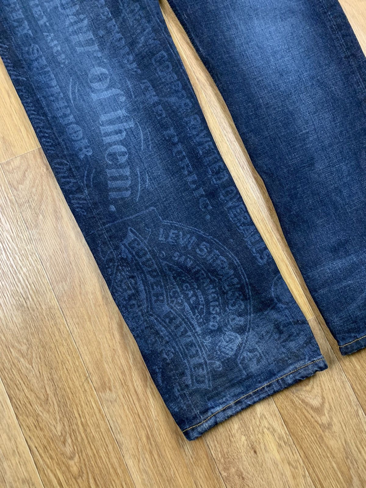 Levi's × Levi's Made & Crafted × Vintage Levi’s Levi Strauss 501 Full Printed Vintage Jeans Size US 33 - 8 Thumbnail