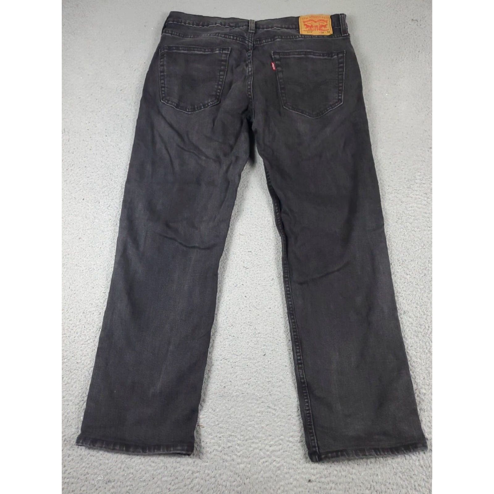 Levi's Levis 514 Jeans Mens Gray Straight Leg Regular Fit 34x29 Cotton Denim Pants Mens Size US 34 / EU 50 - 6 Thumbnail
