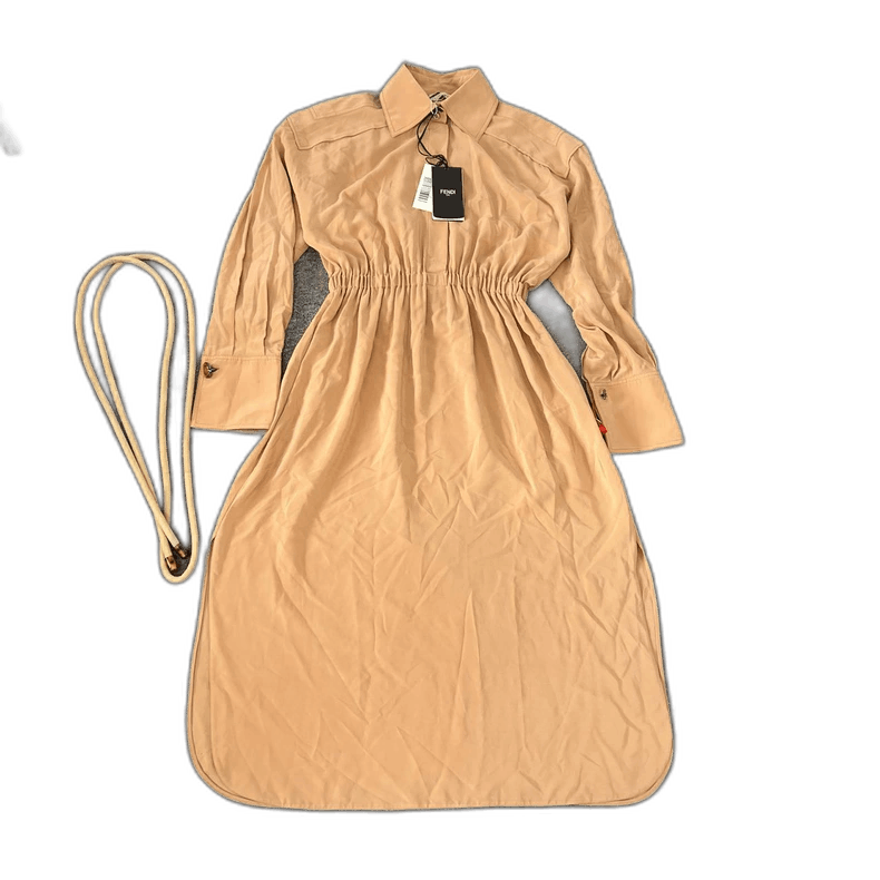 Fendi Fendi Silk Dress with Tags, Size 40 Size 39" - 1 Thumbnail