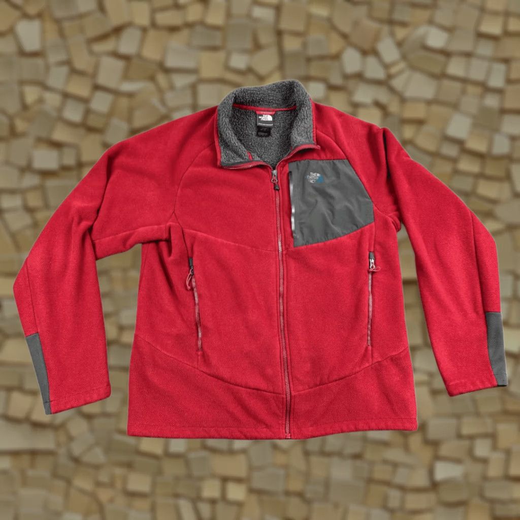The North Face The North Face Jacket Adult LARGE Red Chimborazo Fleece Gray Sherpa Lined Outdoor Size US L / EU 52-54 / 3 - 1 Thumbnail