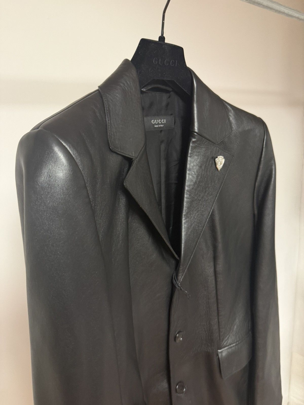 Gucci DEMNA - SS26 La Famiglia Soft Nappa Leather Coat 48 Size US M / EU 48-50 / 2 - 4 Thumbnail