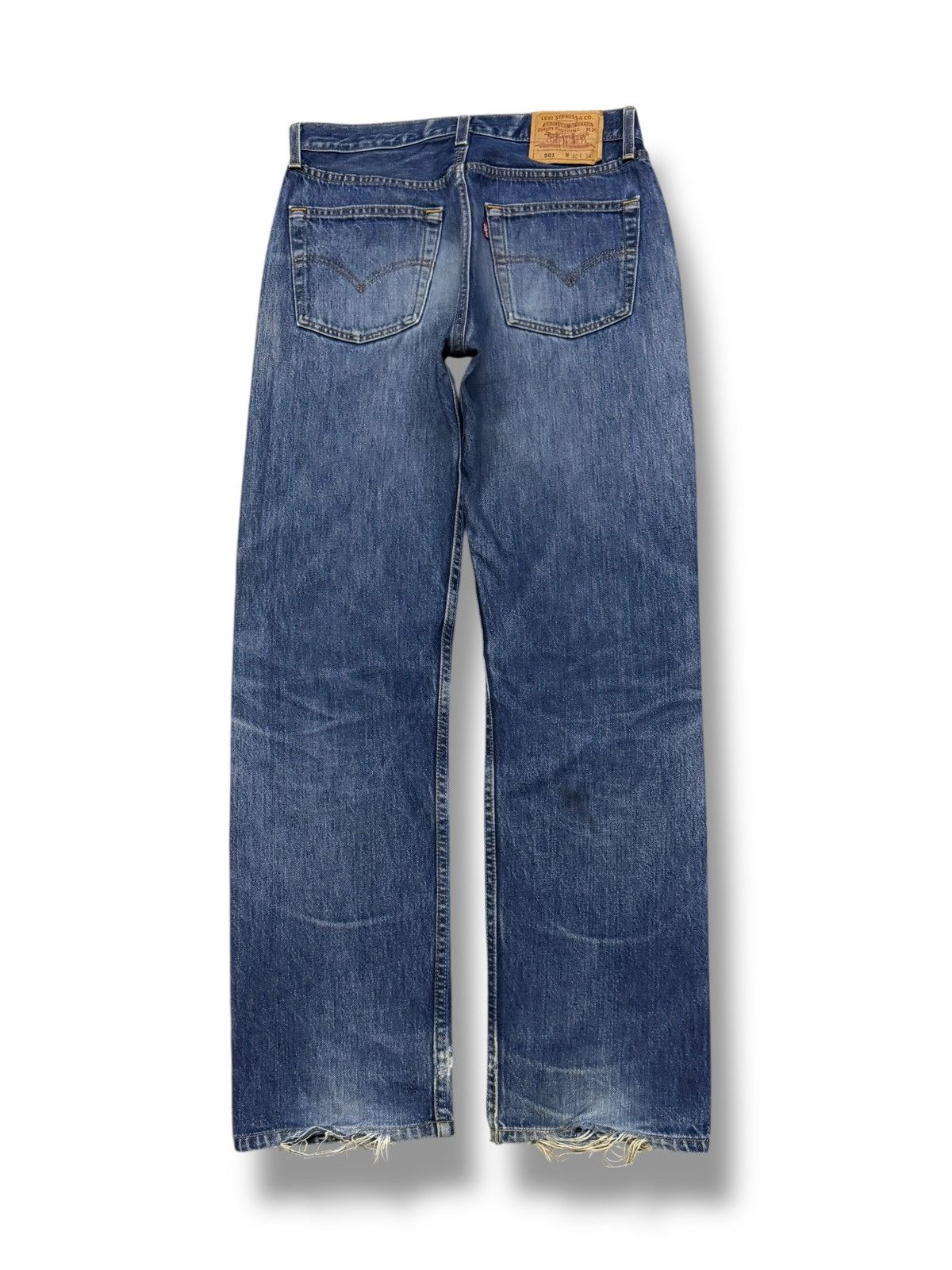 Levi's Vintage 90s Levi’s 501 Made in USA Distressed Denim Jeans 31 Size US 31 - 3 Thumbnail