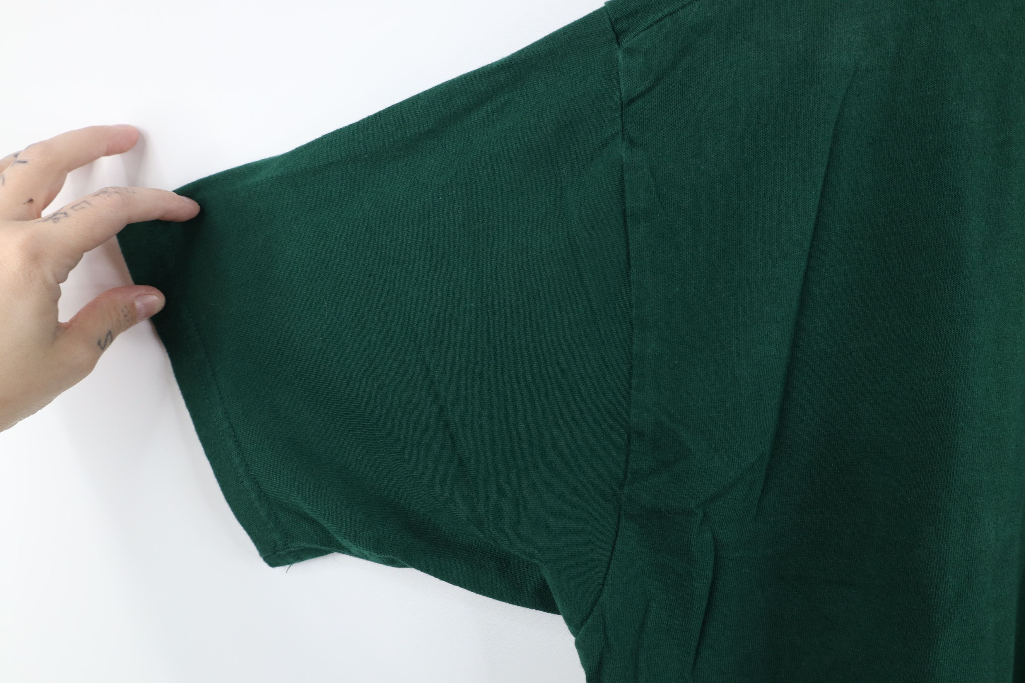 Vintage Vintage 90s Streetwear Short Sleeve T-Shirt Green Cotton Size US XXL / EU 58 / 5 - 6 Thumbnail