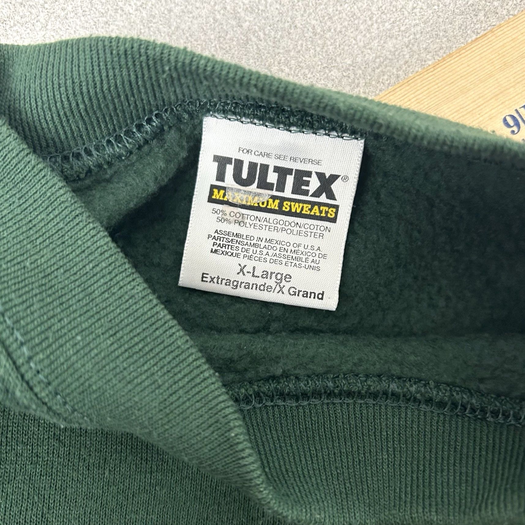 Tultex VINTAGE Tultex Maximum Sweats Crewneck Sweatshirt USA Made 90s Green XL Unisex Adults Pullover Sweatshirt Crew Neck 80s 90s Retro Vintage Montana Size US XL / EU 56 / 4 - 4 Thumbnail