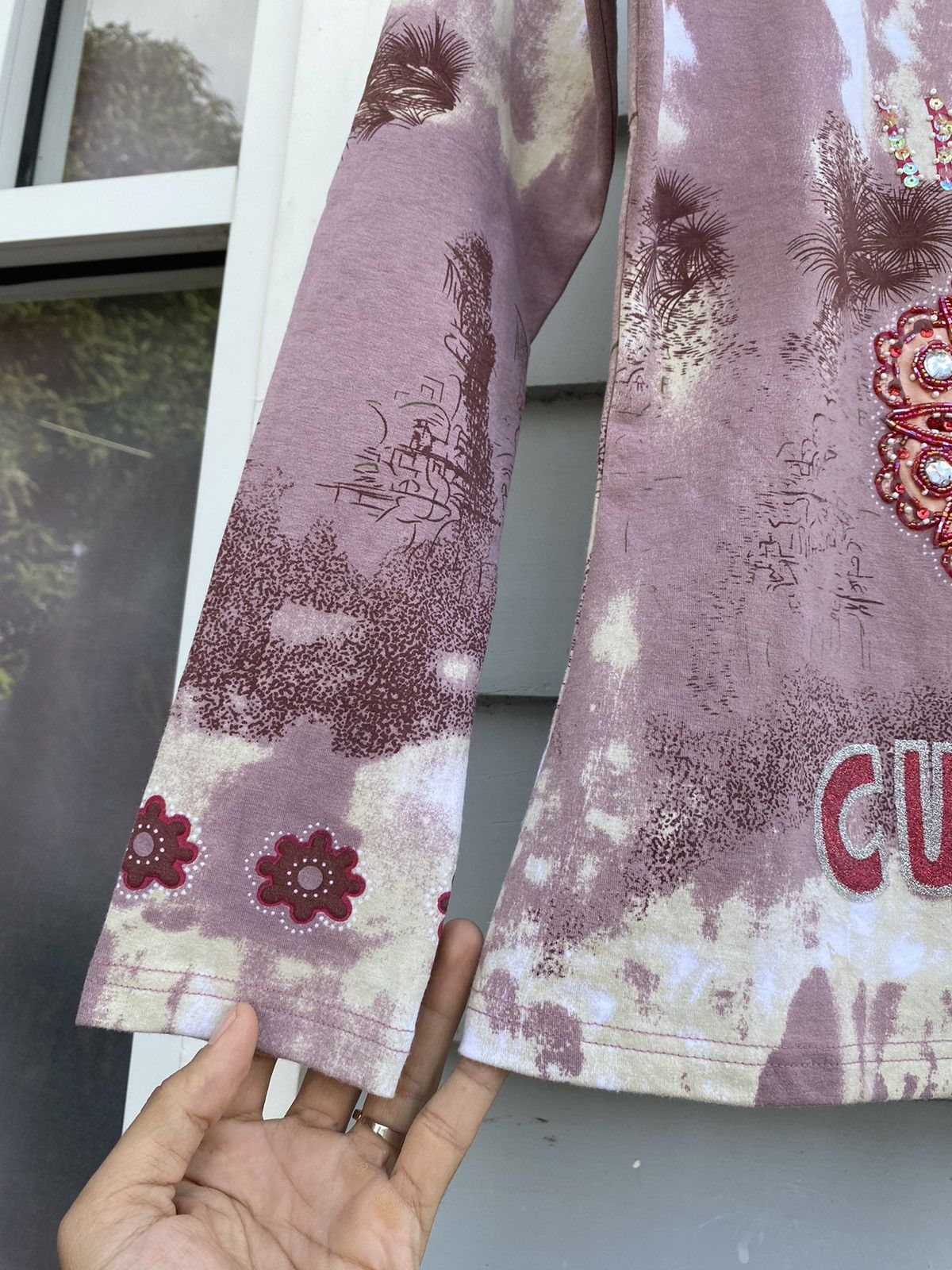 Japanese Brand Cara Bohemian Bloom Indian Spirit Tye Dye Longsleeves Size ONE SIZE - 6 Thumbnail
