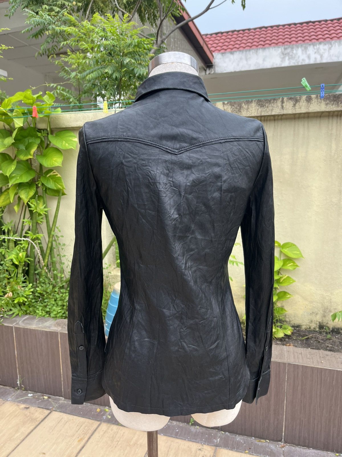 Leather Figaro leather shirt Size S / US 4 / IT 40 - 5 Thumbnail