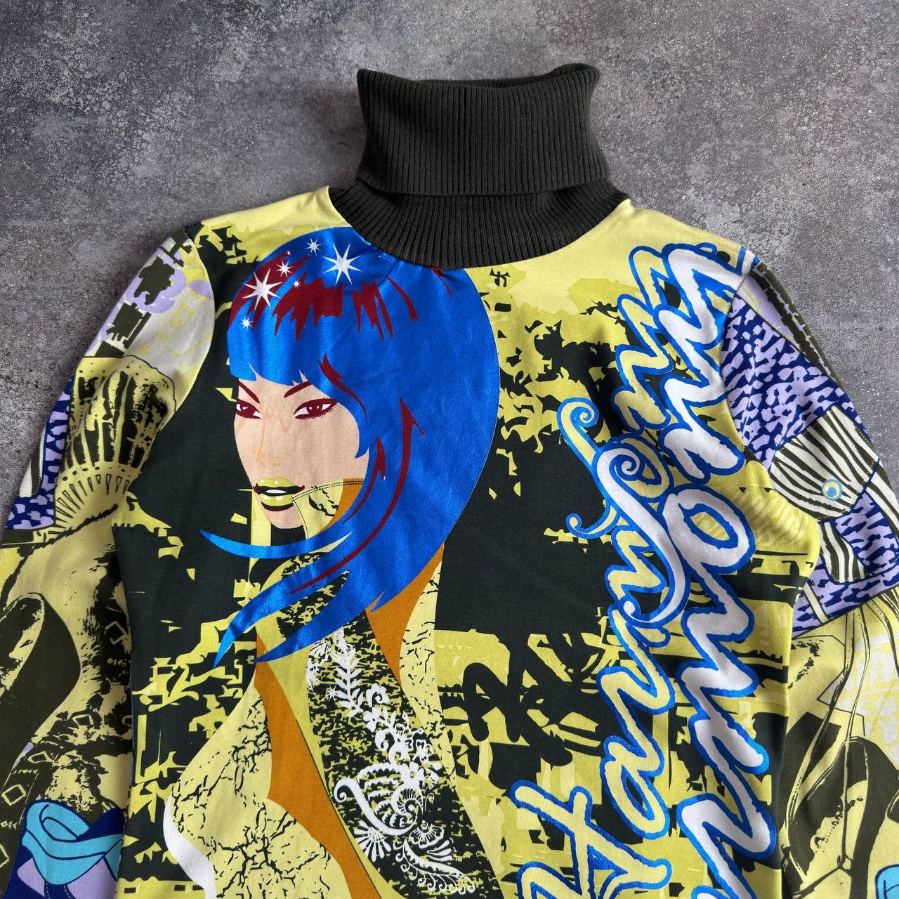 Custo Barcelona Custo Barcelona Y2K Vintage Lady Printed Long Sleeve Top Size M / US 6-8 / IT 42-44 - 3 Thumbnail