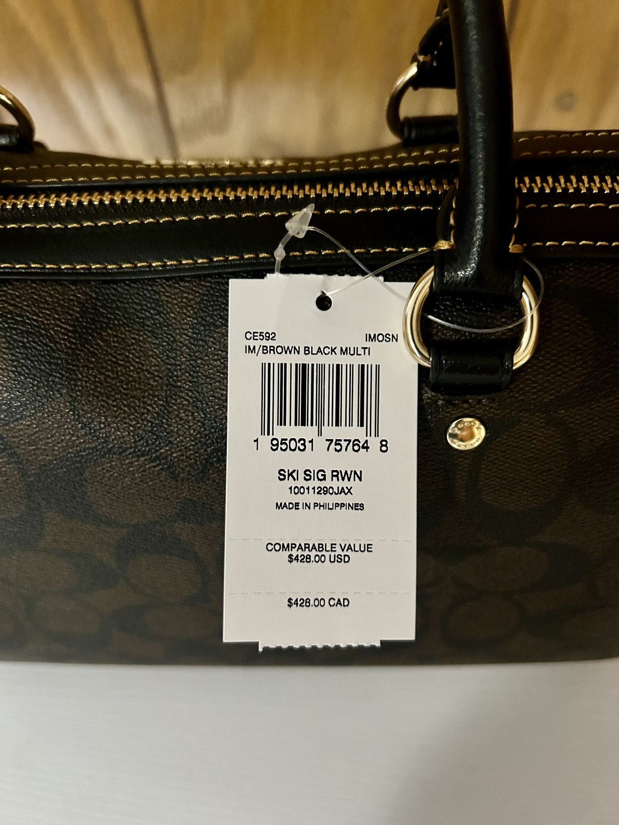 Coach Rowan Satchel Crossbody Signature Canvas w/ Ski Patches Size ONE SIZE - 5 Thumbnail