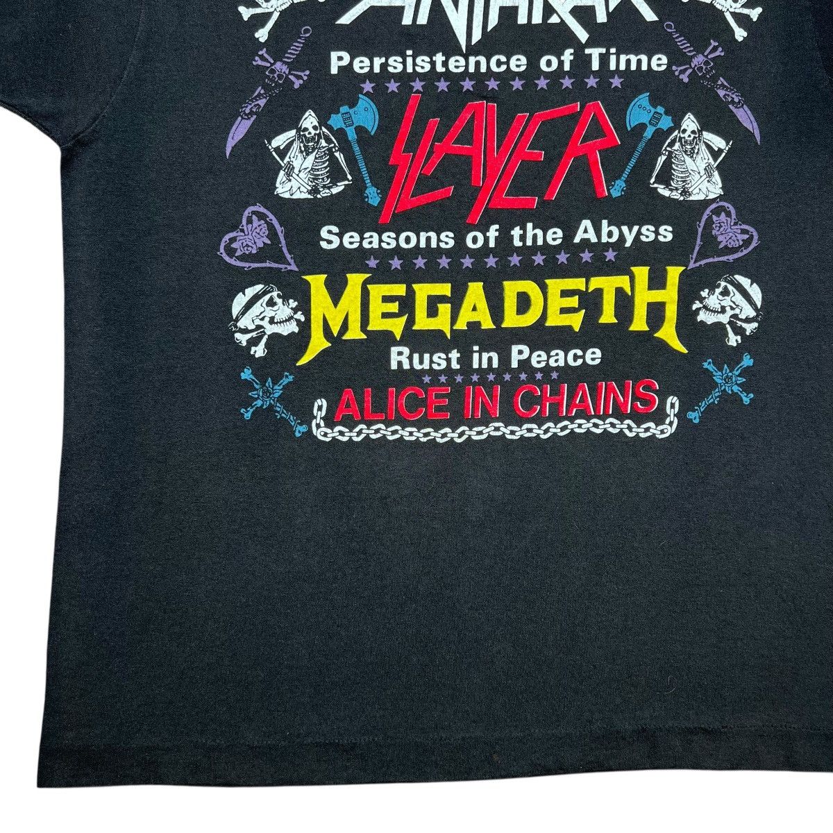 Band Tees Vintage 1991 Clash Of The Titans Tour Alice In Chains Tee Size US L / EU 52-54 / 3 - 17 Thumbnail