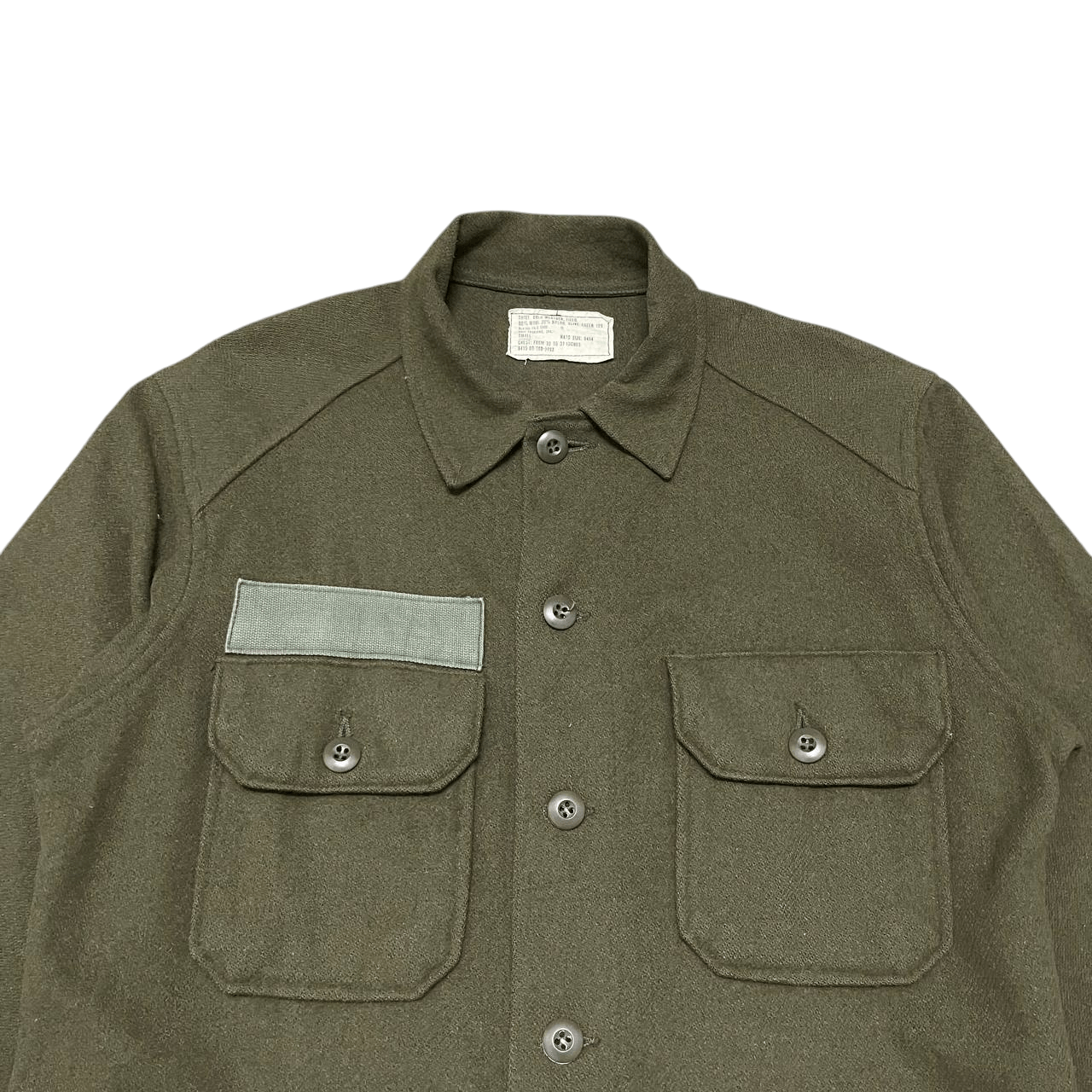 Vintage Vintage 70's Military Wool Shirt Jacket Size US S / EU 44-46 / 1 - 2 Thumbnail