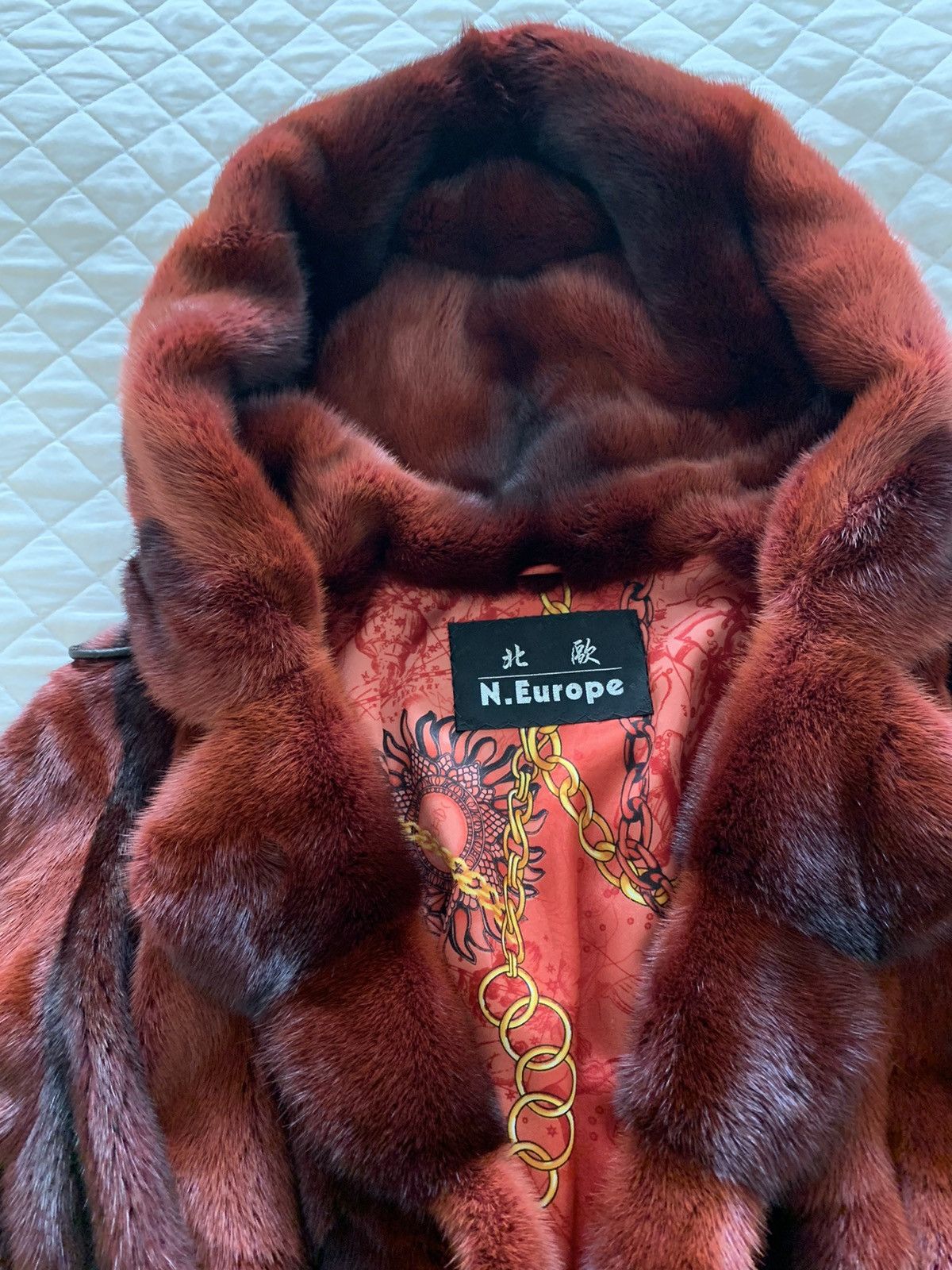 Japanese Brand Kopenhagen burgundy mink. Size M / US 6-8 / IT 42-44 - 2 Thumbnail