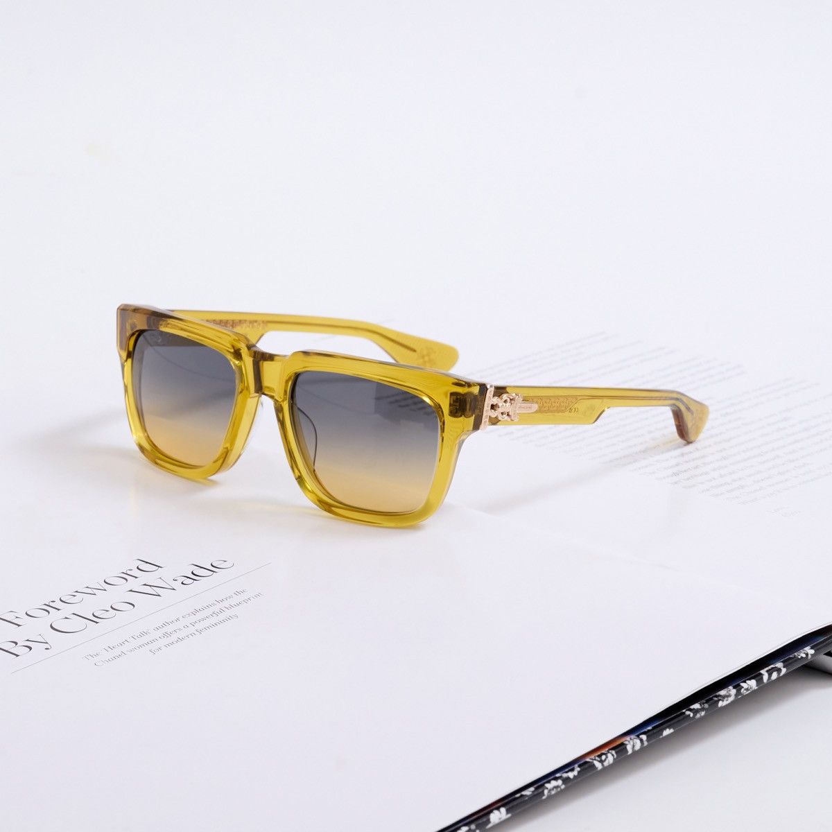 Chrome Hearts CHROME HEARTS BOX-OFFICER MALT SUNGLASSES Size ONE SIZE - 1 Thumbnail