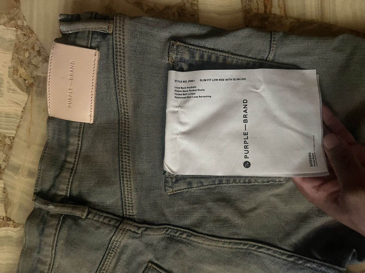 Purple Brand PURPLE BRAND Jeans (P001 Indigo Oil Repair) Size US 31 - 3 Thumbnail