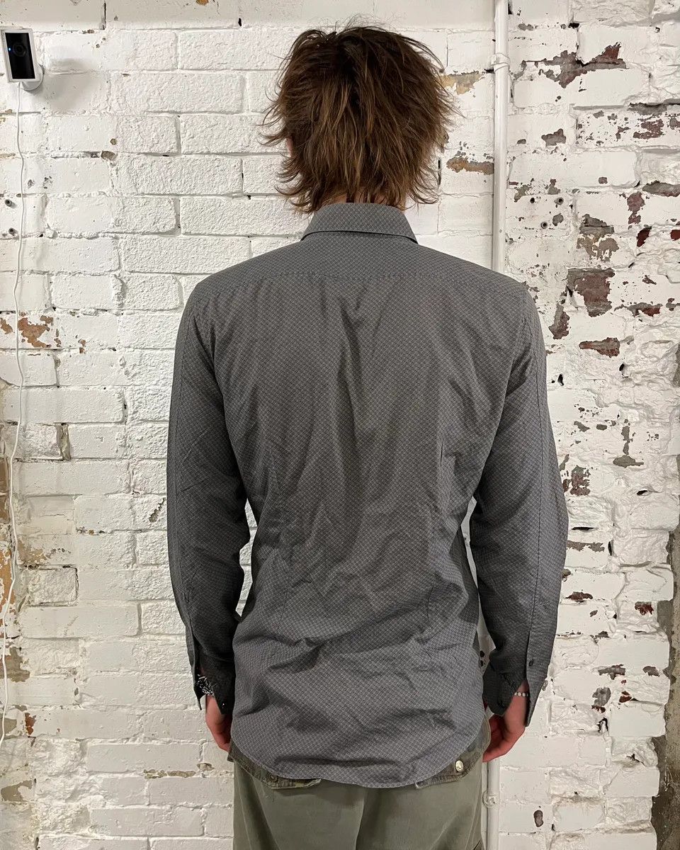 Gucci SS2010 Gucci Grey Monogram Slim Shirt by Frida Giannini Size US M / EU 48-50 / 2 - 3 Thumbnail