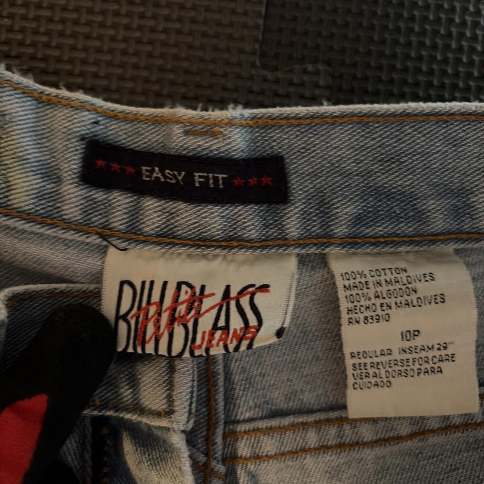 Bill Blass VINTAGE Bill Bass Blue Jeans High Waist Easy Fit Retro 90s Size 32" / US 10 / IT 46 - 4 Thumbnail