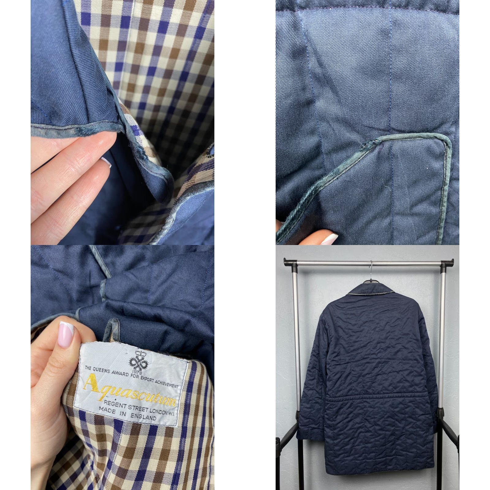 Aquascutum Aquascutum Vintage Mens Quilted Jacket XL Blue Front Quilted Jacket Mens XL Aquascutum Vintage Mens Quilted Jacket XL Blue Size US XL / EU 56 / 4 - 8 Thumbnail