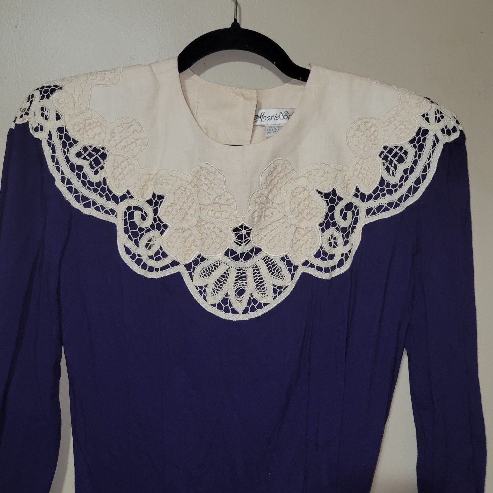 & Other Stories Vintage 80s Retro Marie St. Claire Victorian Style Maxi Sz 6 Size M / US 6-8 / IT 42-44 - 4 Thumbnail