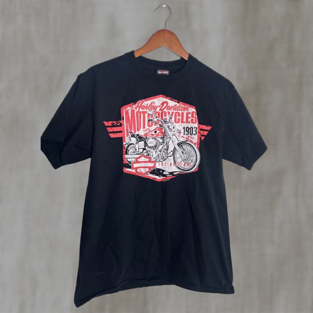 Harley Davidson Harley Davidson Womens Medium Short Sleeve Black T Shirt Reno, NV Size M / US 6-8 / IT 42-44 - 1 Thumbnail