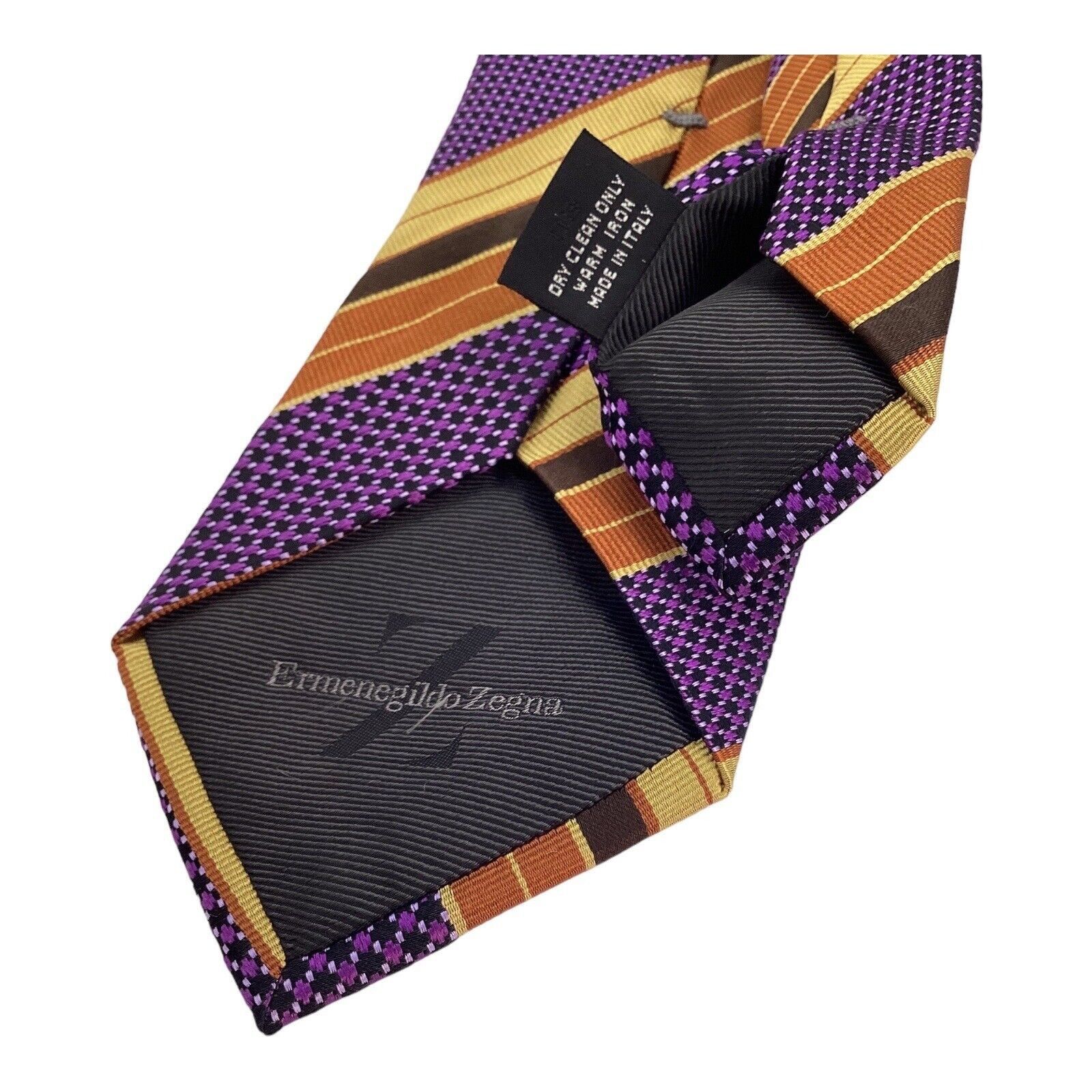 Ermenegildo Zegna ERMENEGILDO ZEGNA Multicolor Striped Luxury Silk Tie Italy W Size ONE SIZE - 4 Thumbnail