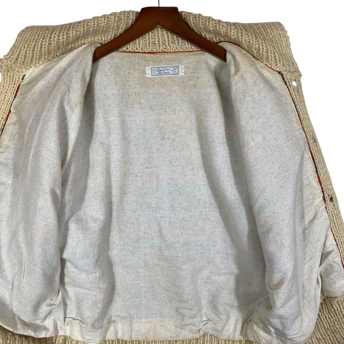 Vintage Vintage 70s Alex Baon Striped Wool Knit Jacket Size L Size US L / EU 52-54 / 3 - 8 Thumbnail