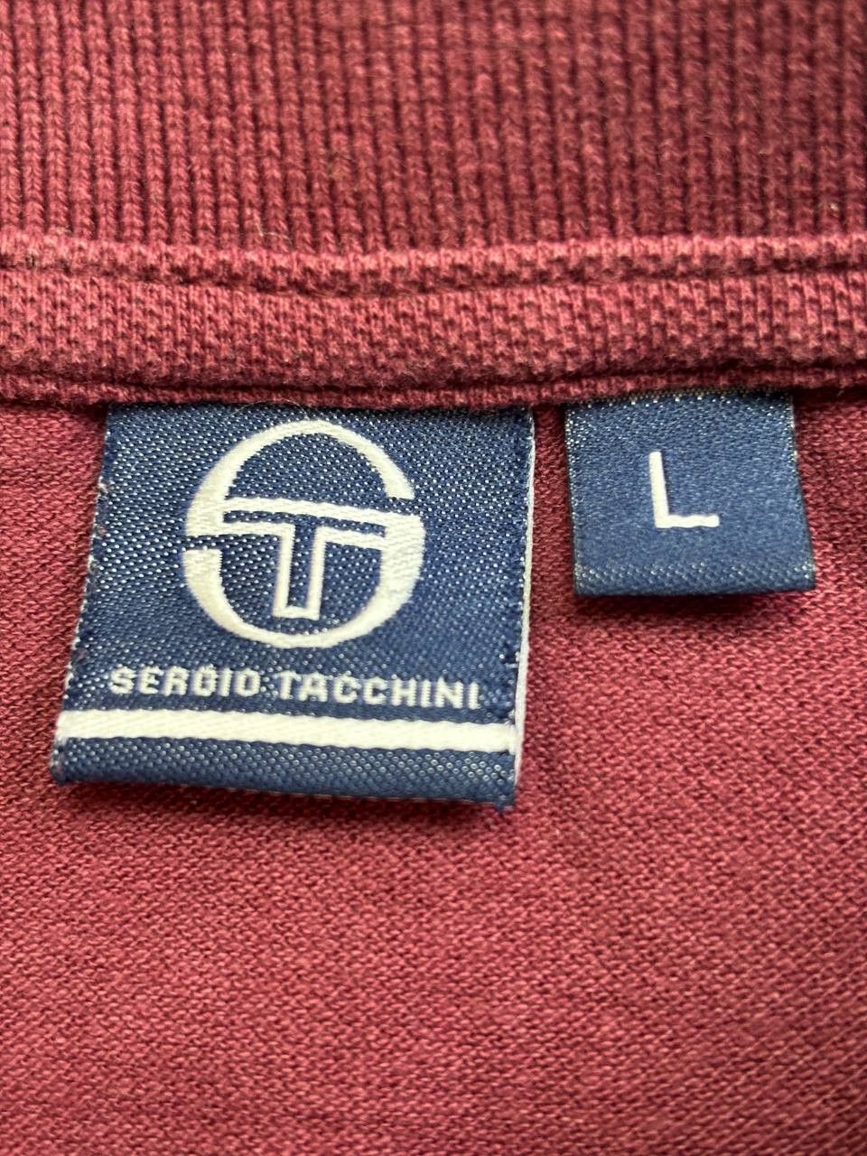 Sergio Tacchini Sergio Tacchini Burgundy Pique Polo Shirt - Tennis Core Size US L / EU 52-54 / 3 - 8 Thumbnail