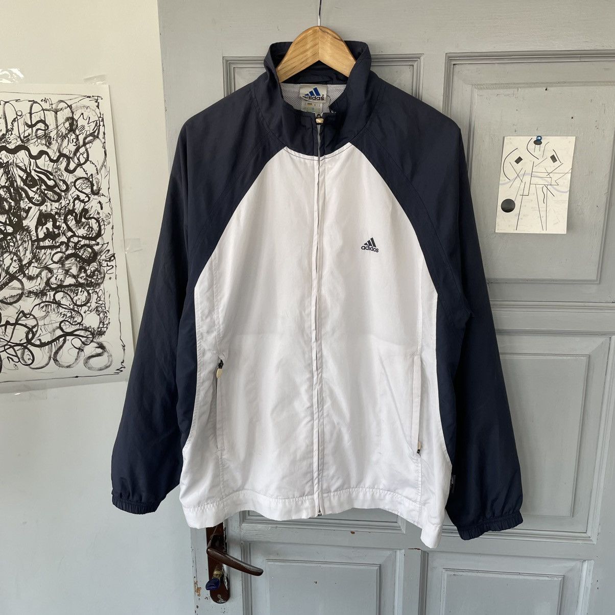 Adidas × Vintage Vintage 00’s Adidas Tracksuit Jacket Y2k style size M Size US M / EU 48-50 / 2 - 4 Thumbnail