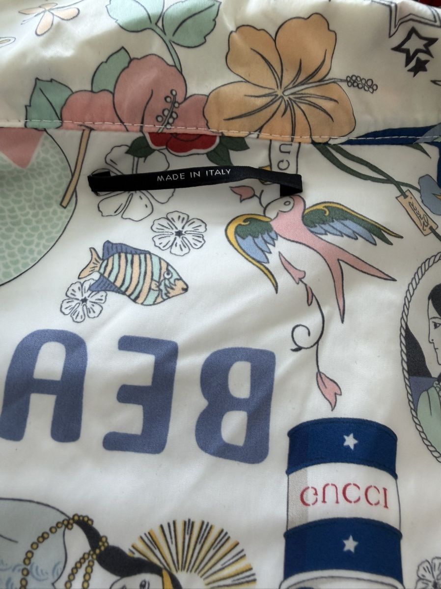 Gucci Vintage 2008 Gucci Tattoo Print Jacket Size US M / EU 48-50 / 2 - 12 Thumbnail