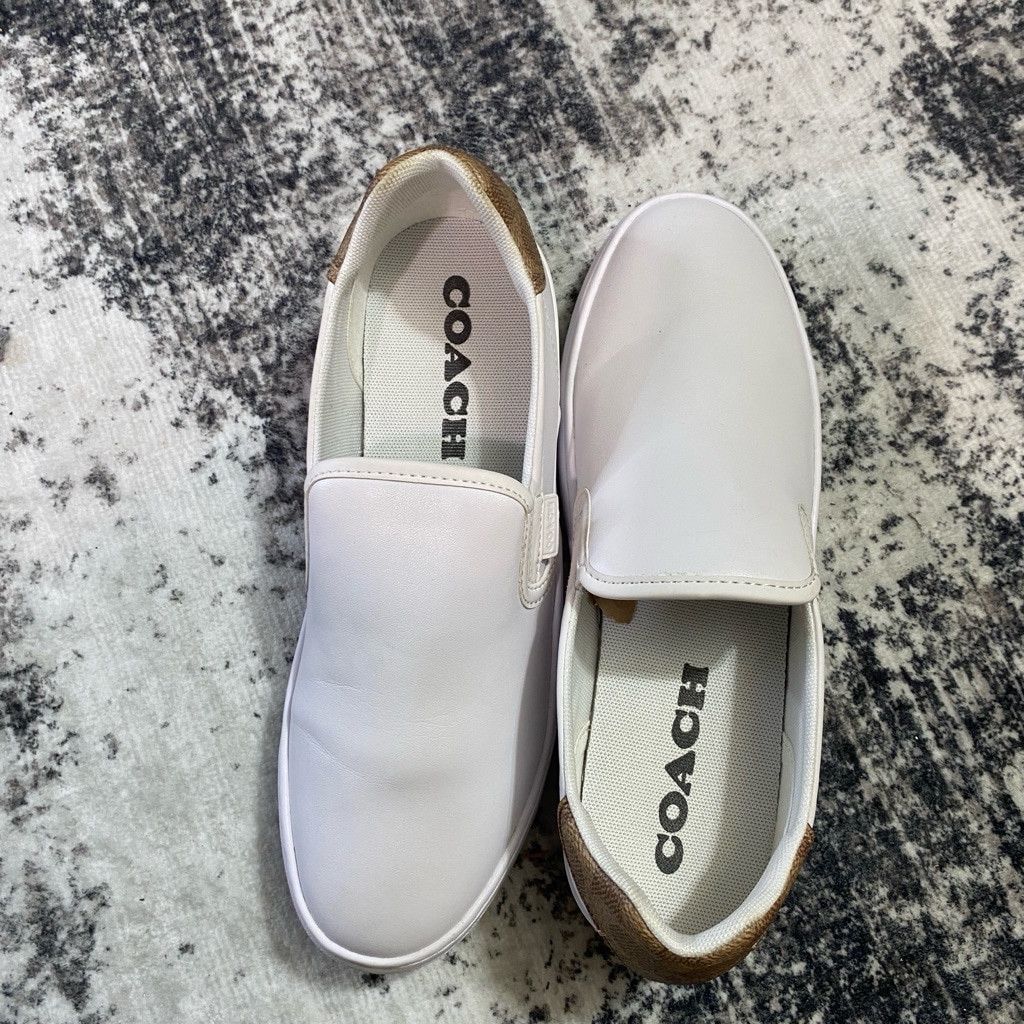 Coach Coach Walker Slip On Sneaker, Style C0571 White, Size 8.5 Size US 8.5 / IT 38.5 - 4 Thumbnail