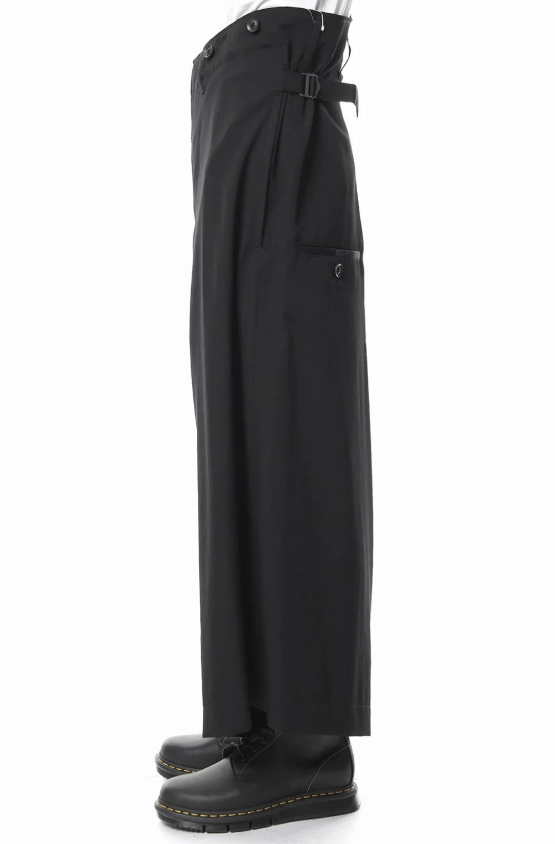 Yohji Yamamoto Yohji Yamamoto Pour Homme - Wool Wide Suspender Pants Size US 30 / EU 46 - 3 Thumbnail
