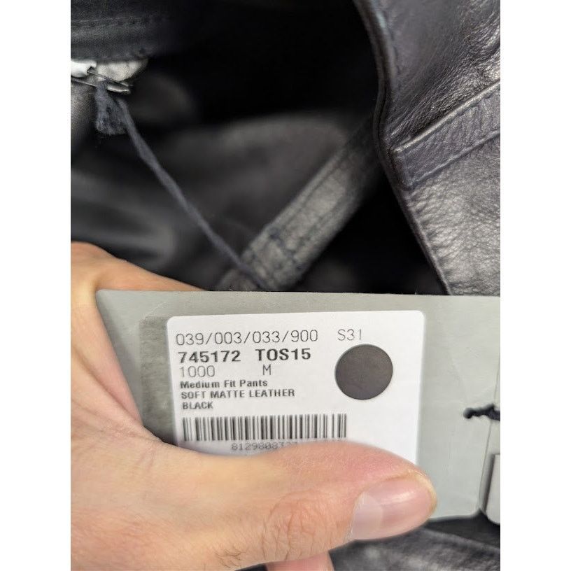 Balenciaga o1rshd1 Soft Matte Leather Medium Fit Pants in Black Size US 32 / EU 48 - 21 Thumbnail
