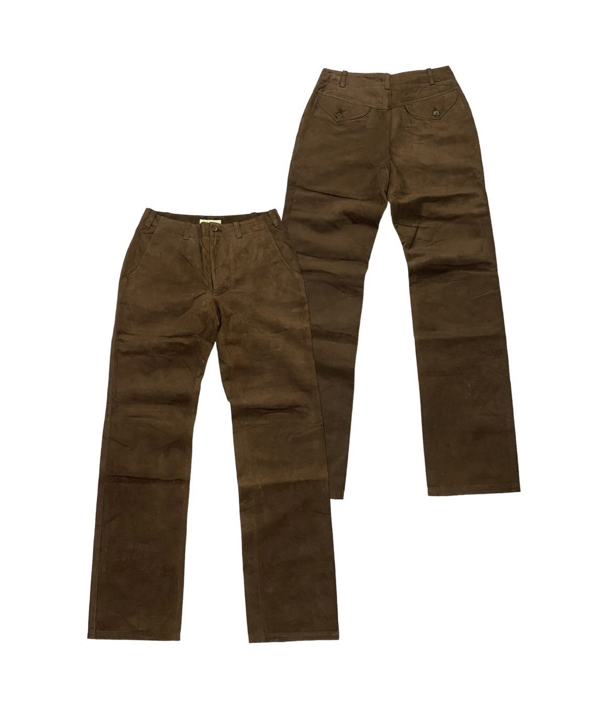 A.A.R By Yohji Yamamoto Leather Suede Pants