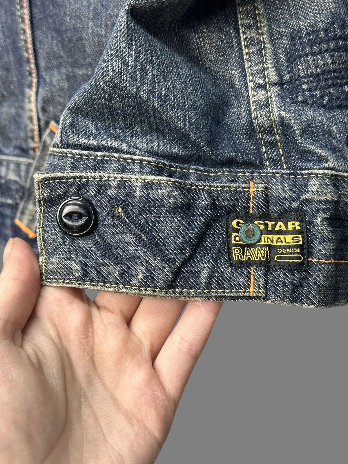 Diesel G-Star Raw Denim Jacket Distressed Workwear 2000s Size US L / EU 52-54 / 3 - 16 Thumbnail