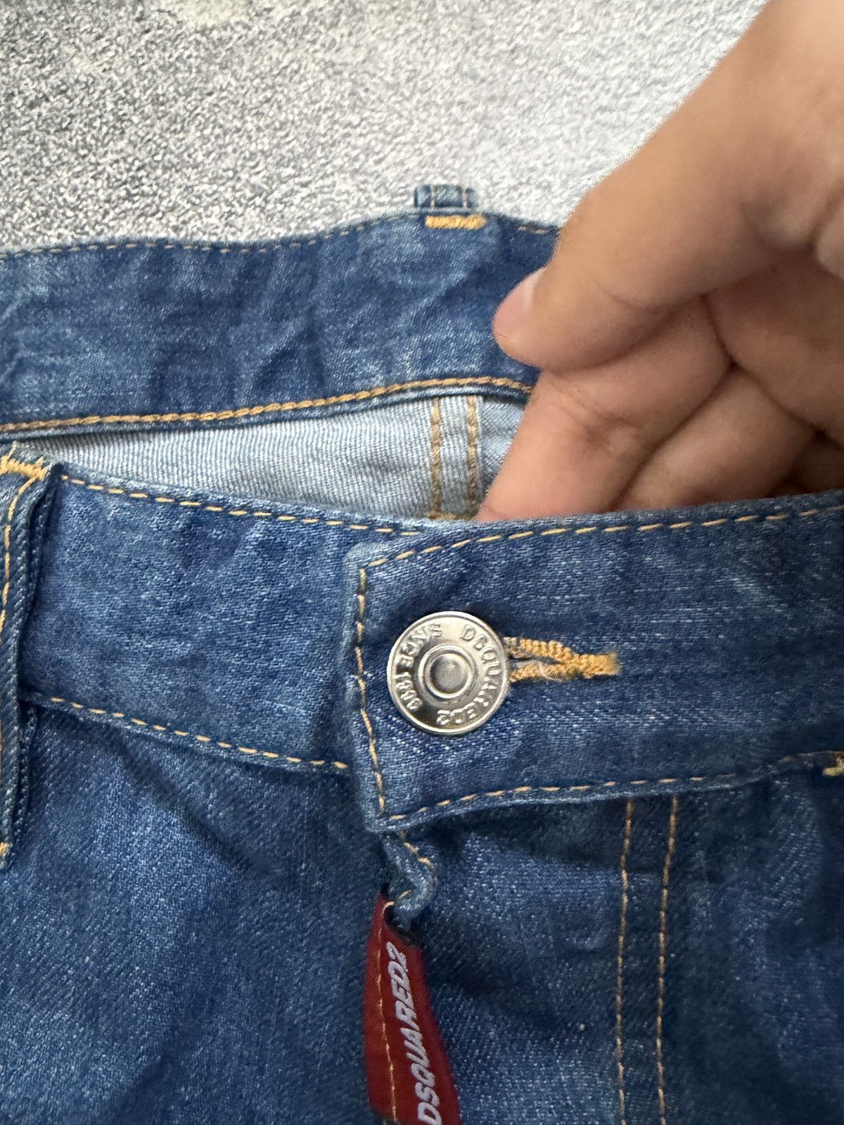 Dsquared2 **DSQUARED2 FW17 Two Tone Paneled Slim Jeans Blue Denim Size US 30 / EU 46 - 3 Thumbnail