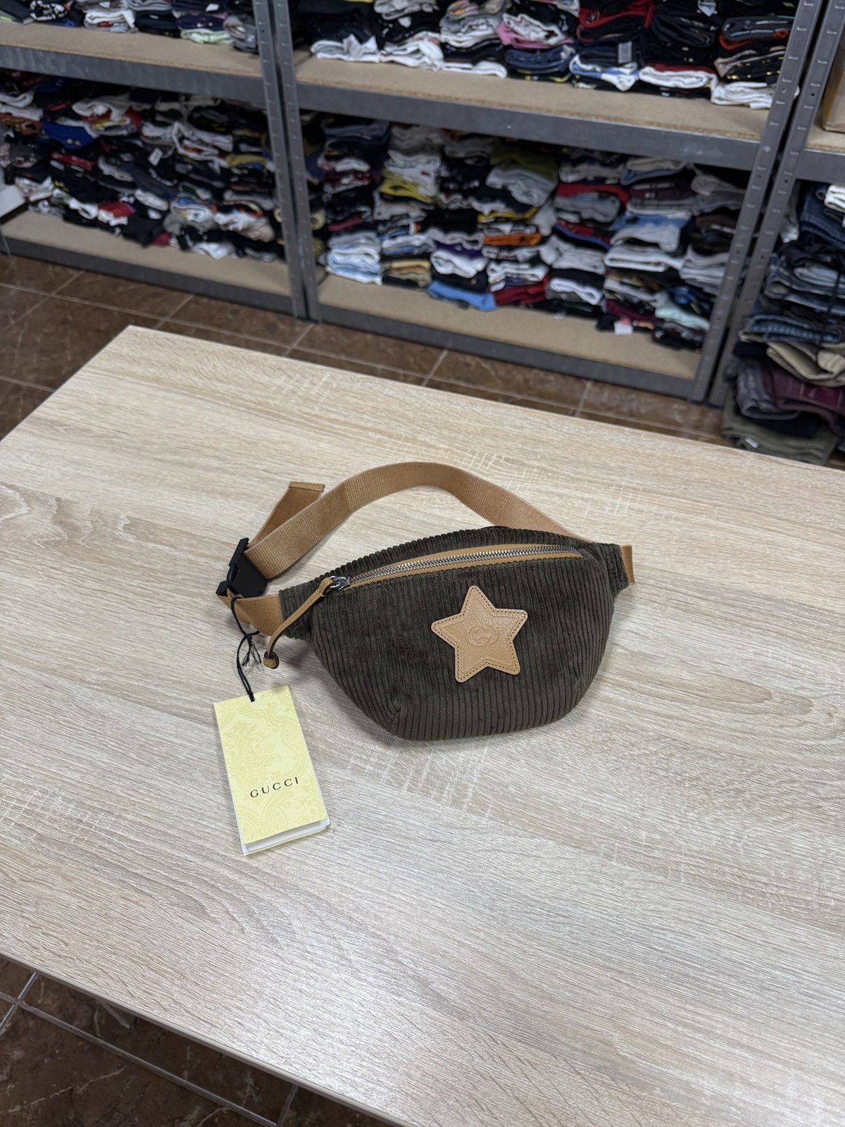 Gucci ❗️NEW 🇮🇹 GUCCI Corduroy Waist Belt Bag Velvet 502095 527066 Size ONE SIZE - 1 Thumbnail