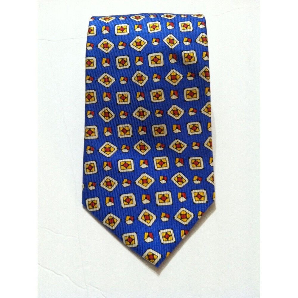 Paul Fredrick PAUL FREDRICK MENS NEW BLUE 100%SILK TIE WIDTH: 3 3/4" Size ONE SIZE - 1 Thumbnail