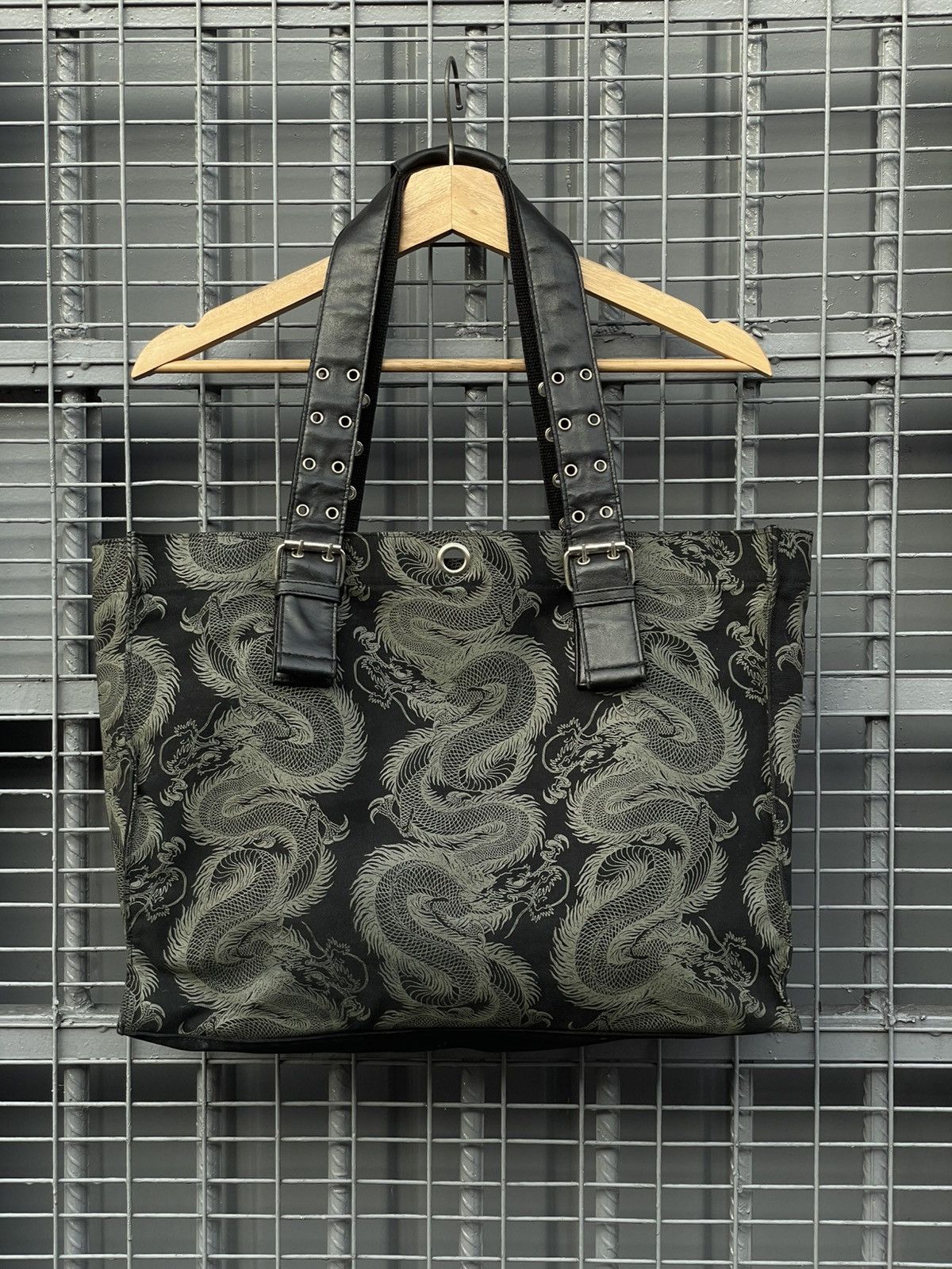 Japanese Brand Shin & Company | Canvas+Leather Tote Bag Size ONE SIZE - 2 Thumbnail
