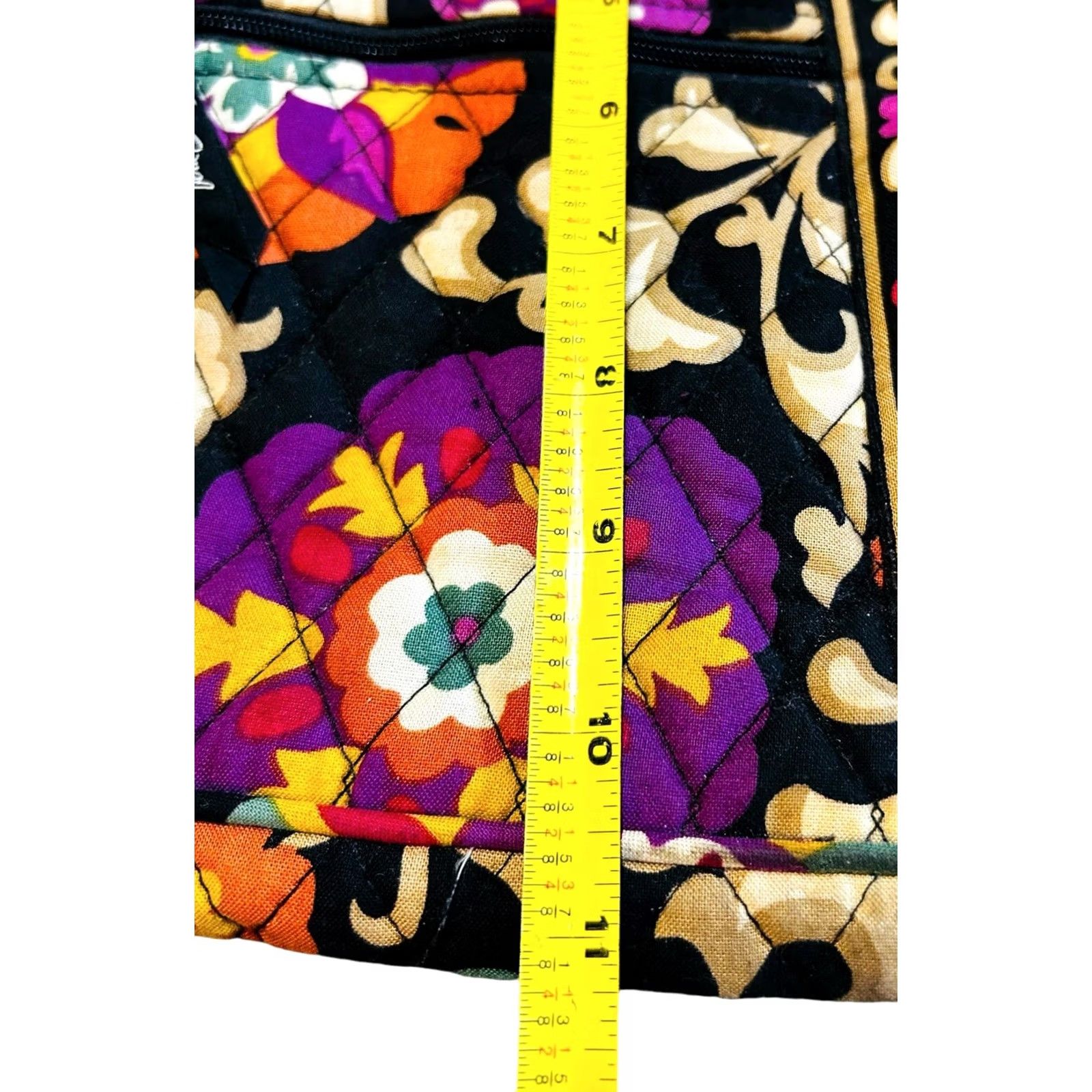 Vera Bradley Vera Bradley Crossbody Hipster Bag Suzani Pattern Floral Purse W/Wristlet Wallet Read Womens Medium Multicolor Floral 11x2in 56in Strap Drop Size ONE SIZE - 6 Thumbnail