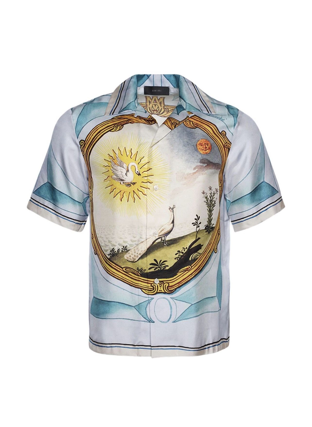 Amiri 🔥$1.5K VALUE🔥Landscape Frame Silk Shirt Size US M / EU 48-50 / 2 - 1 Thumbnail